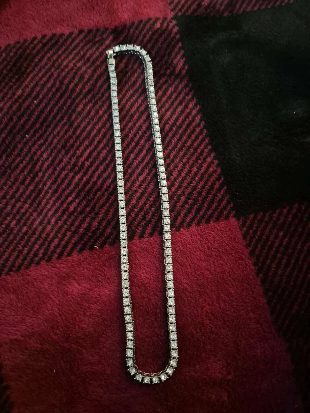 Silver/Diamond Chain Necklace - photo 3