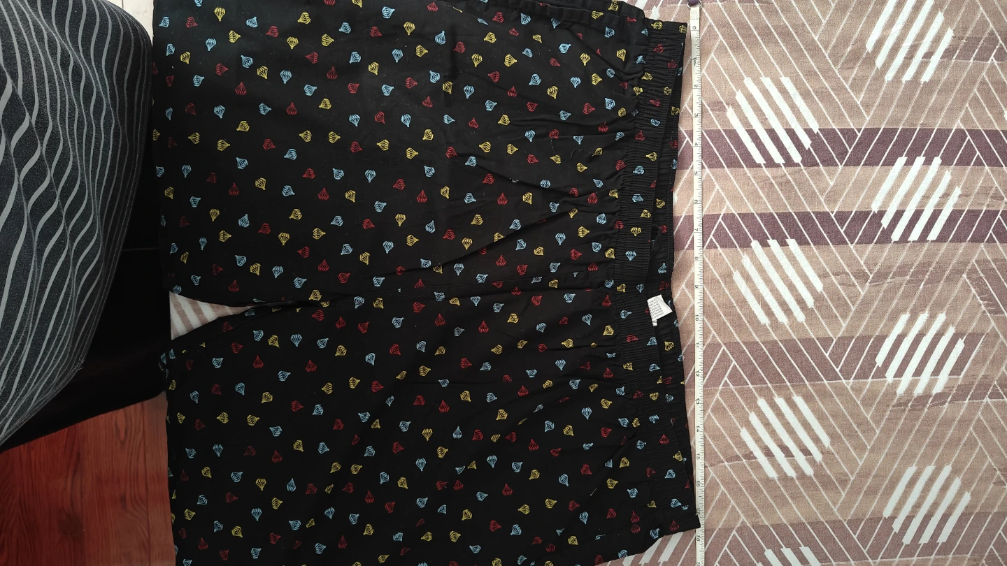 Black Pajama Pants with Diamond Pattern - photo 3