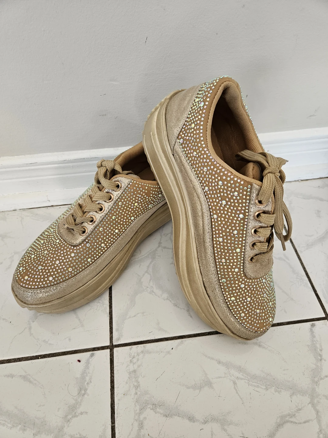 Women's Rhinestone Embellished Sneakers