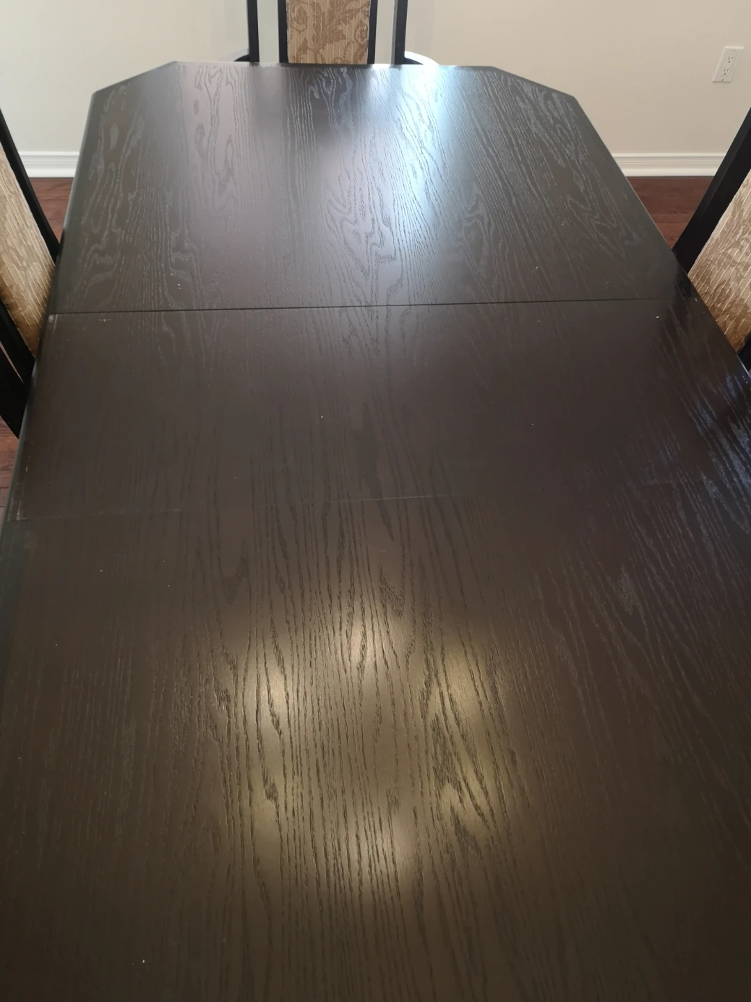Dark Wood Dining Table with 6 Chairs - photo 3