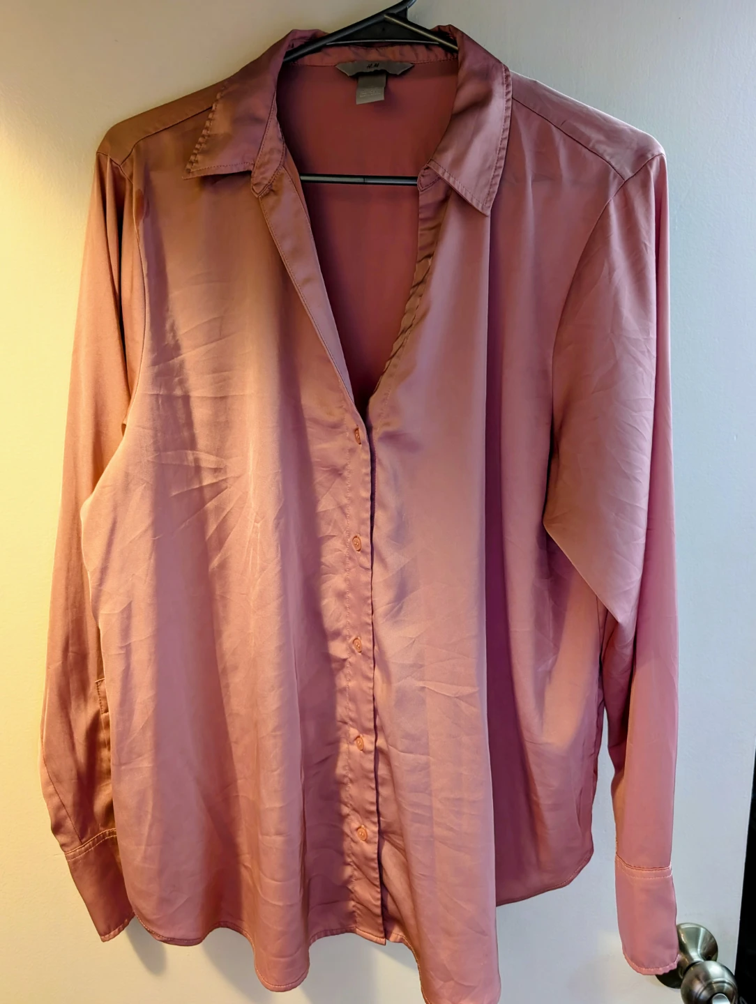 H&M Satin Button-Up Blouse