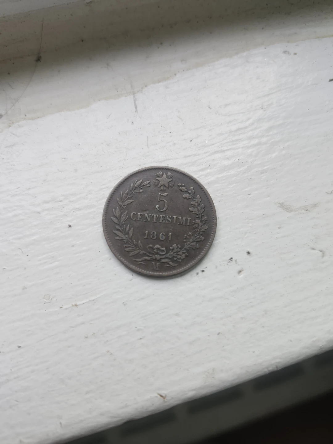 1861 5 Centesimi Coin