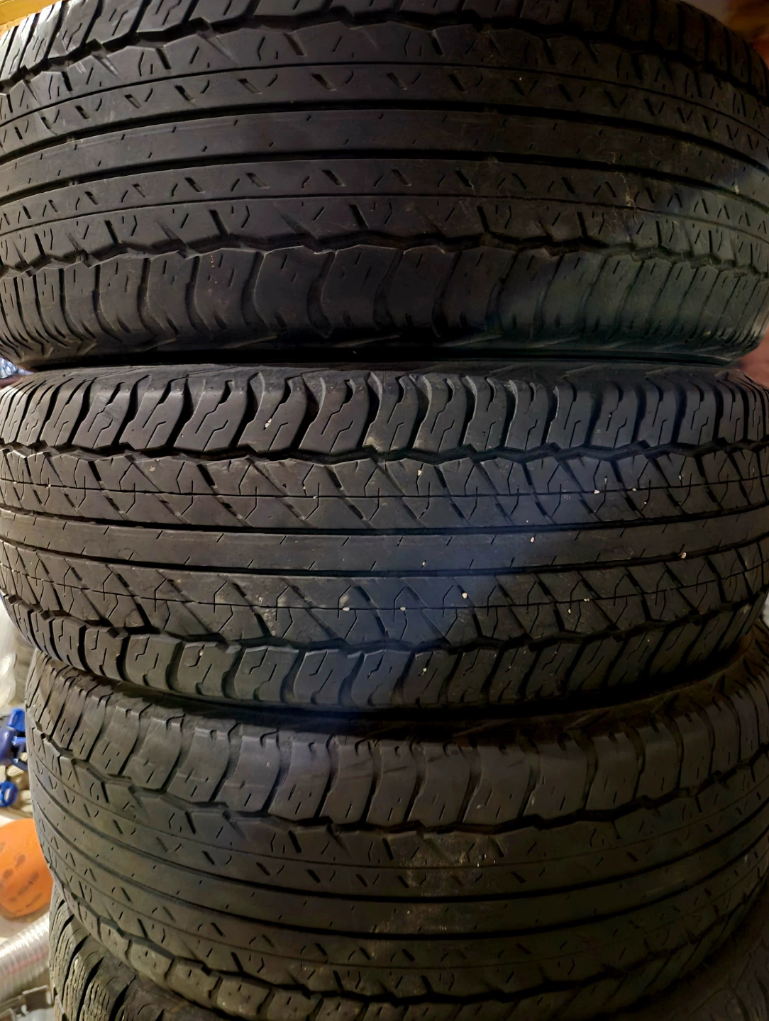 Good Set of 3 Dunlop Tires Size 225 60 R18 M+S *REAL DEAL* - photo 2