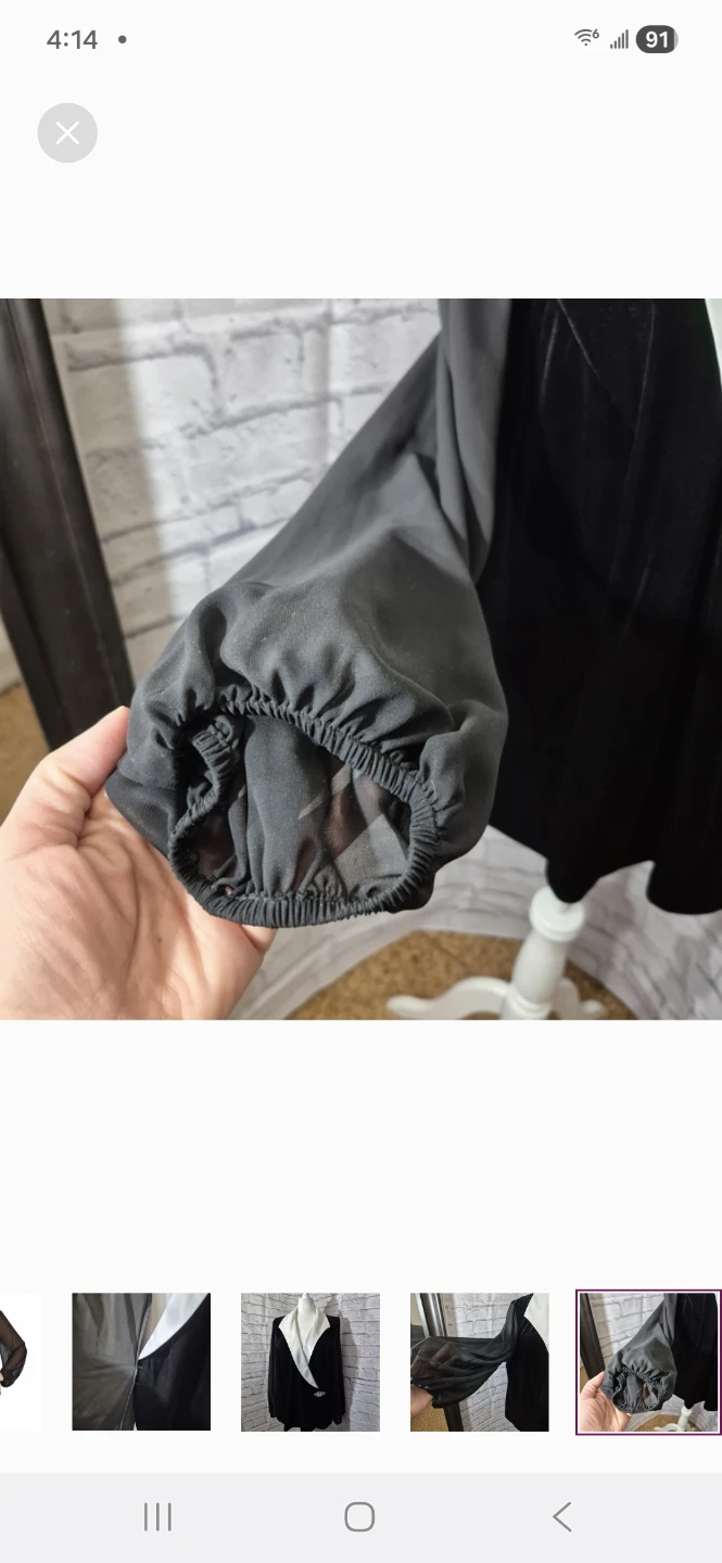 Alex Evenings Black Velvet and Chiffon  Jacket - photo 5