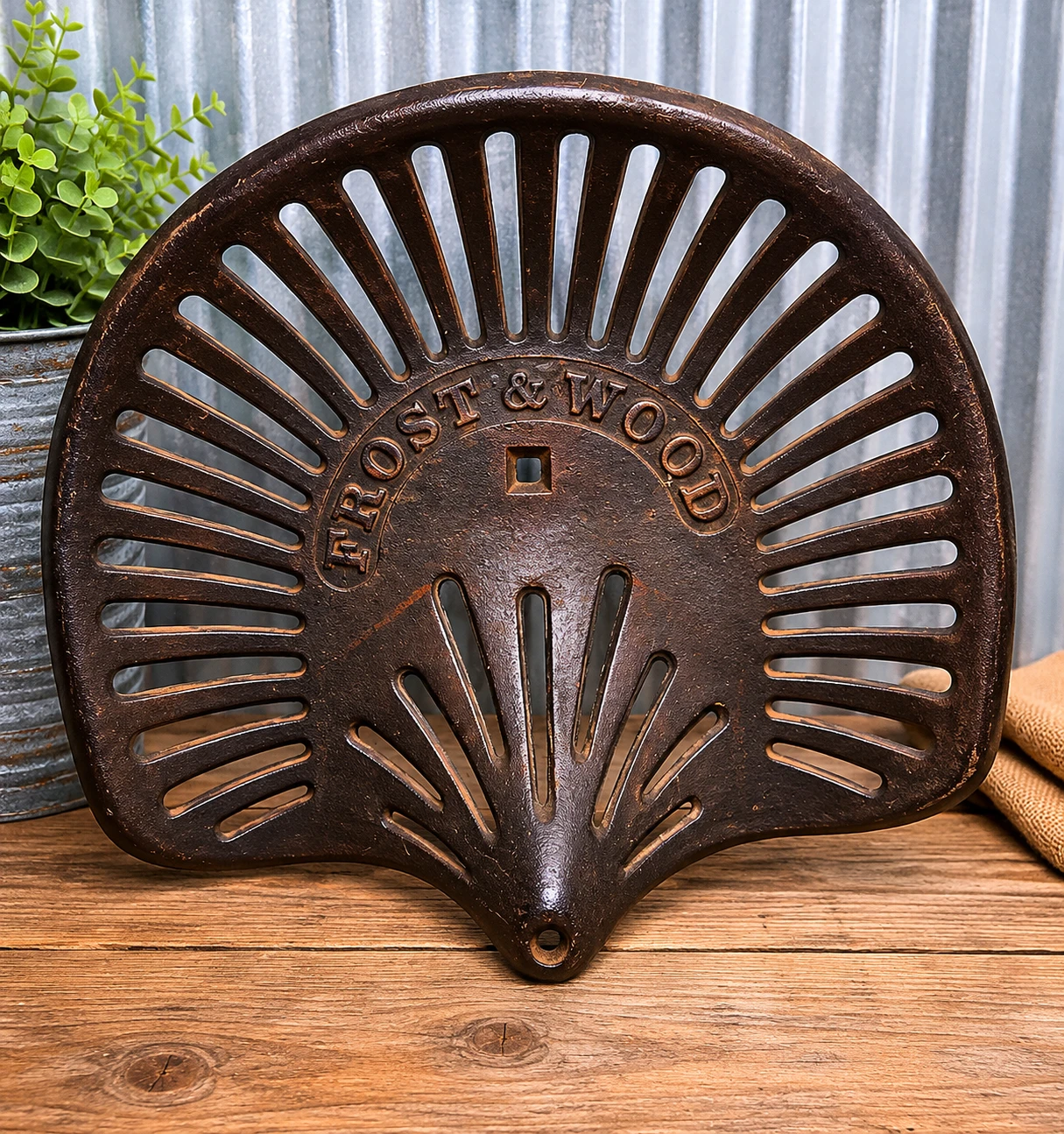 Frost & Wood Cast Iron Tractor Seat