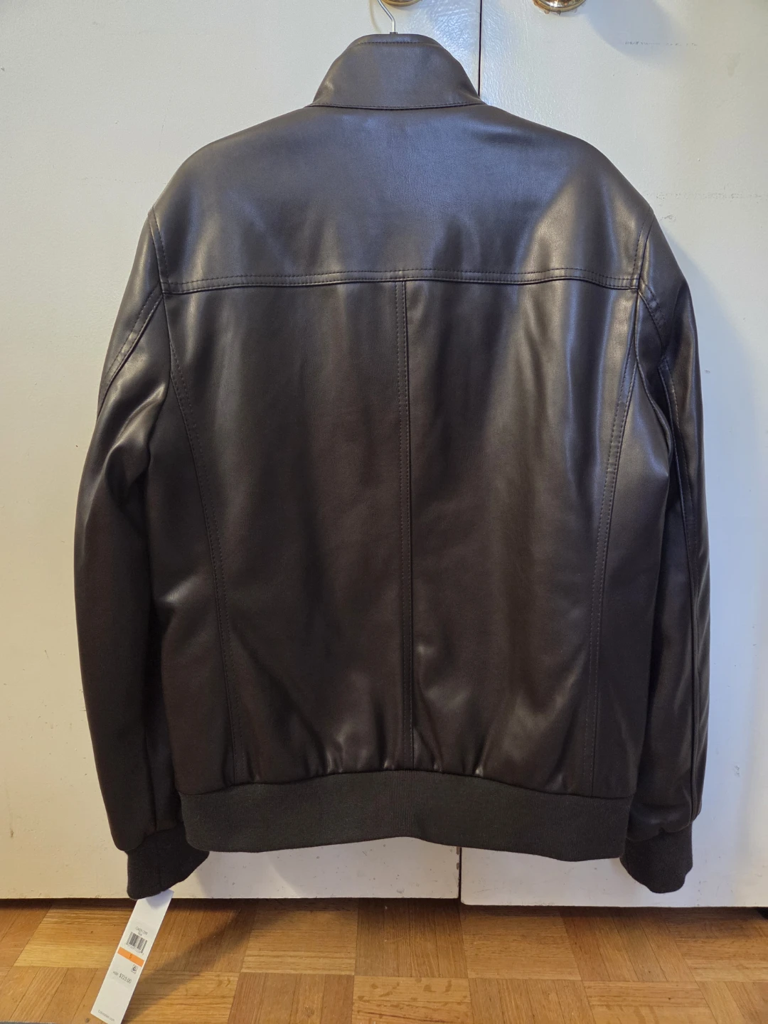 Calvin Klein Men's Faux Leather Bomber Jacket - Size S/Med - photo 2