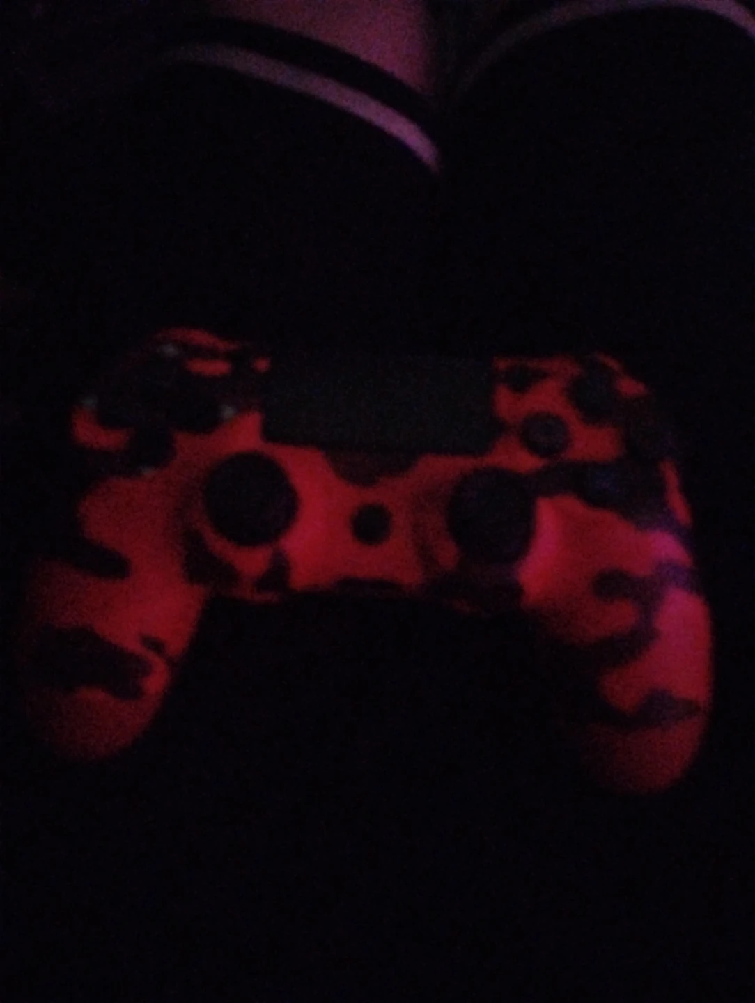 Red Camouflage Wireless Game Controller