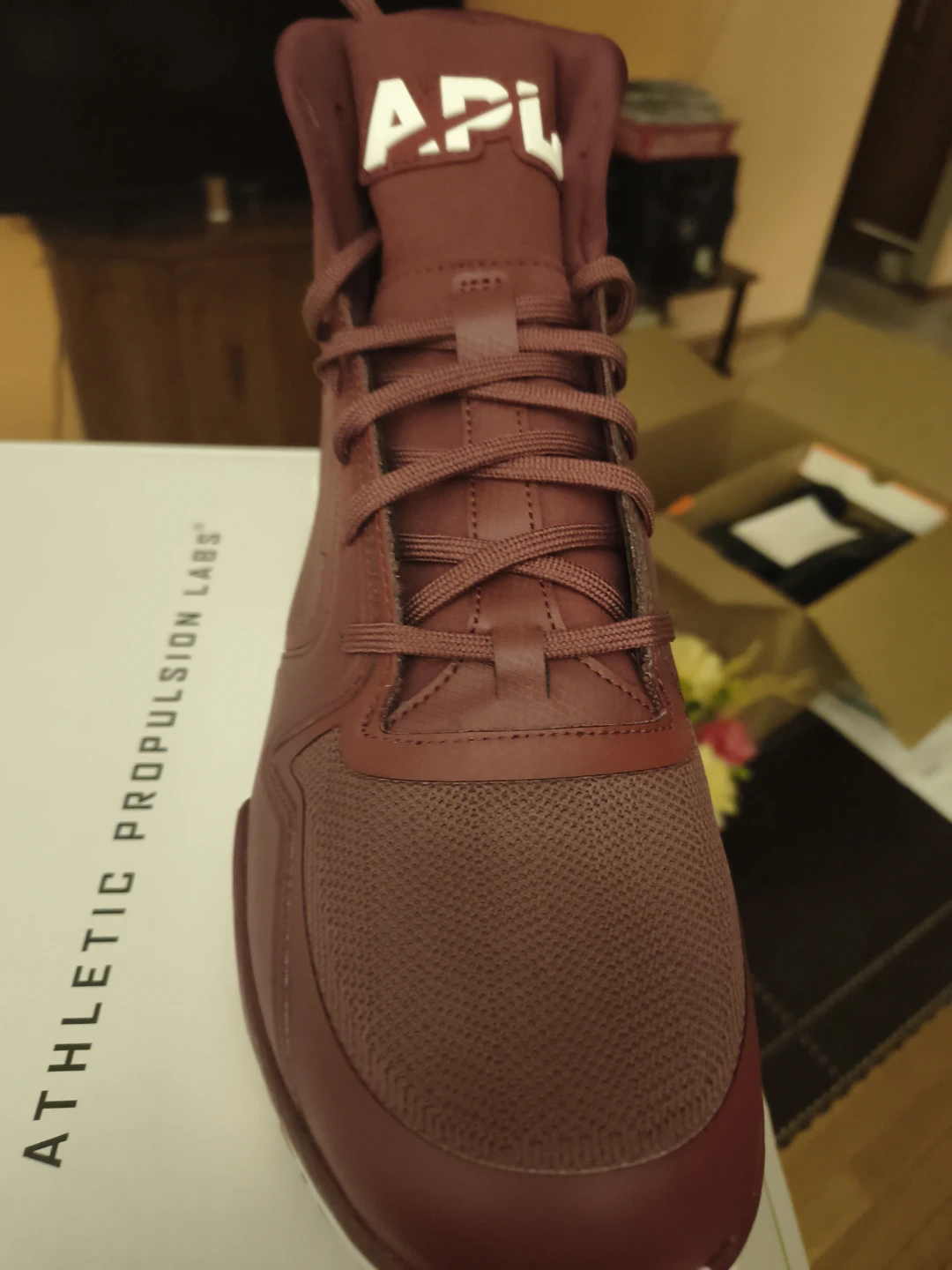 APL Athletic Propulsion Labs Men's Burgundy High-Top Sneakers - photo 2