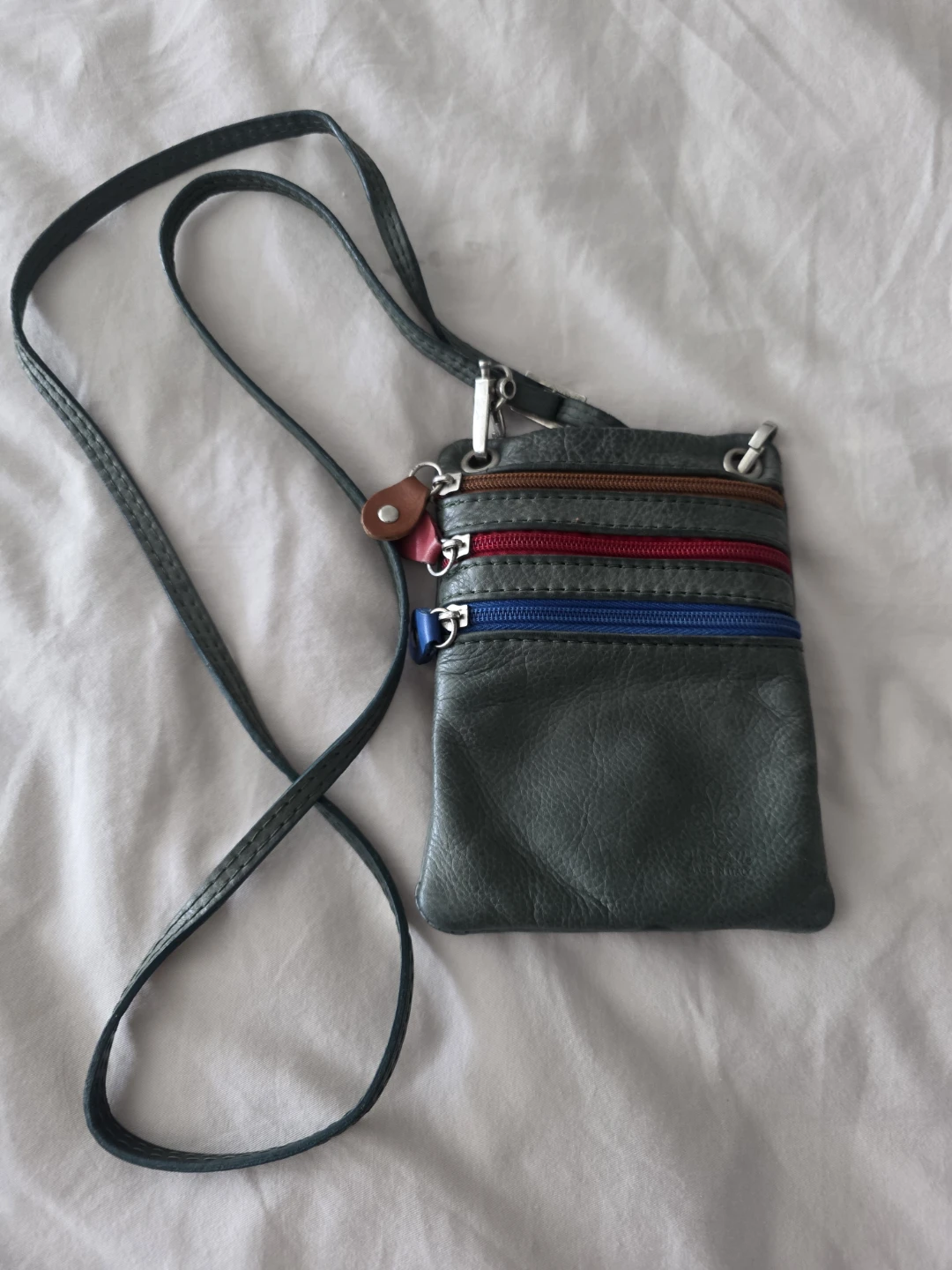 Genuine Italian Leather Small Crossbody Bag