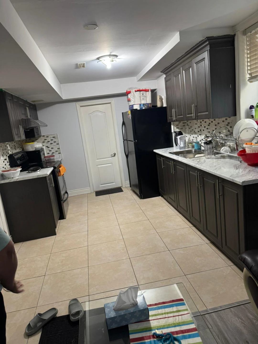 One bedroom in basement
