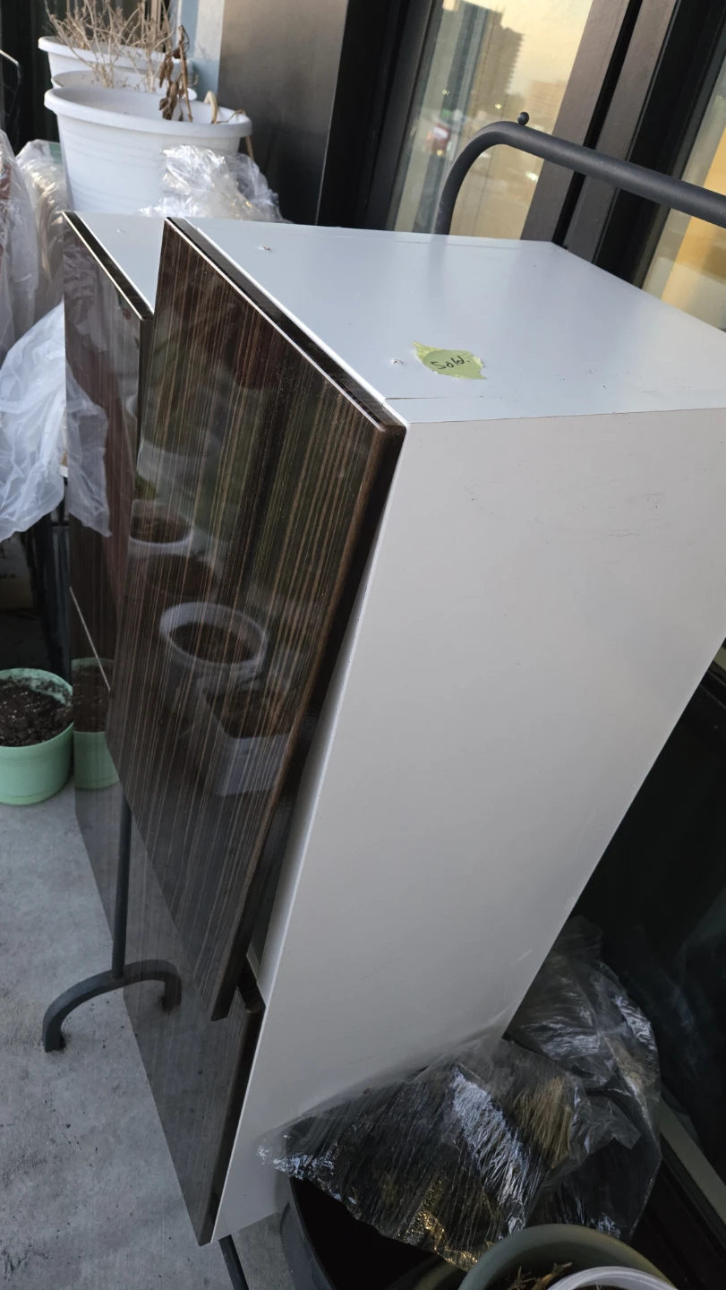2 pcs Modern tall storage cabinet