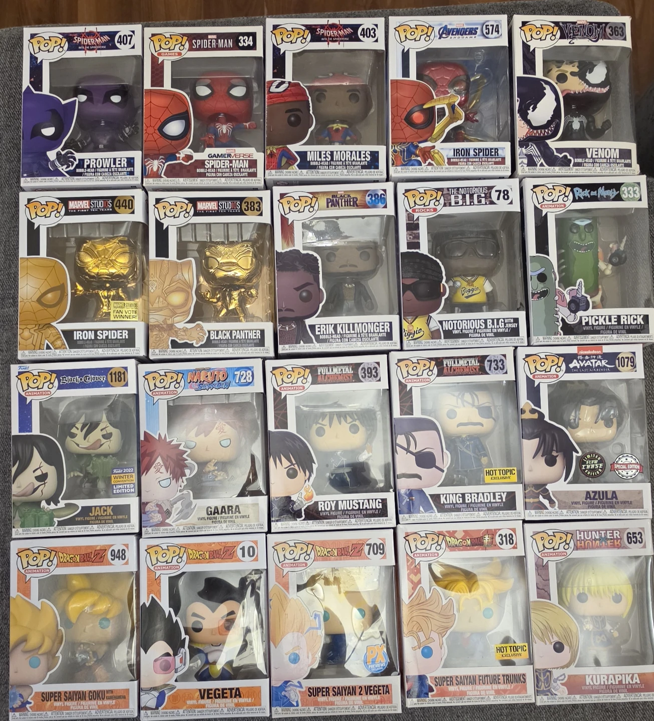 Funko Pop! Vinyl Figures - Various Anime & Marvel $10!