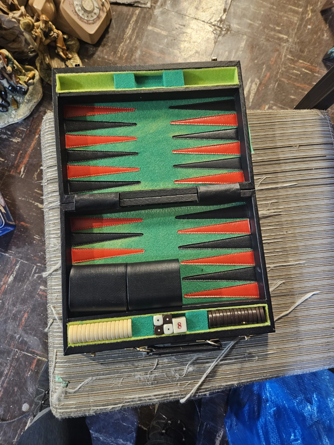 Black Backgammon Game Set - photo 4