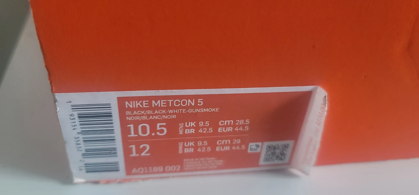 Nike Metcon 5 Training Shoes - Black/White-Gunsmoke - photo 4