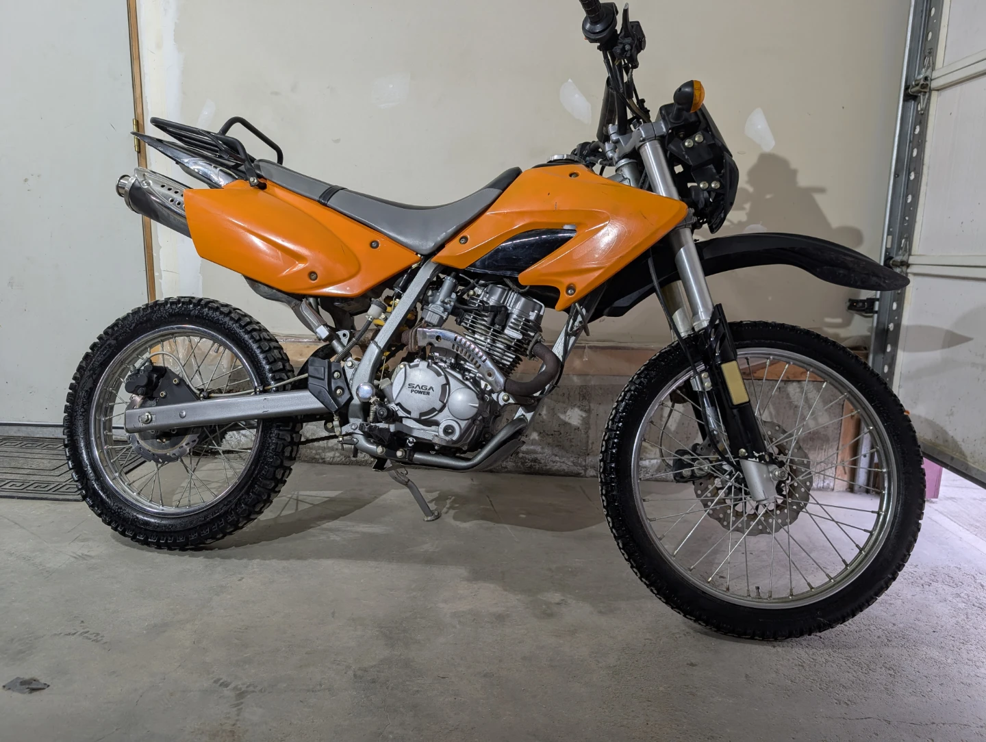 Saga Dual Sport 250cc Motorcycle - Orange - photo 2