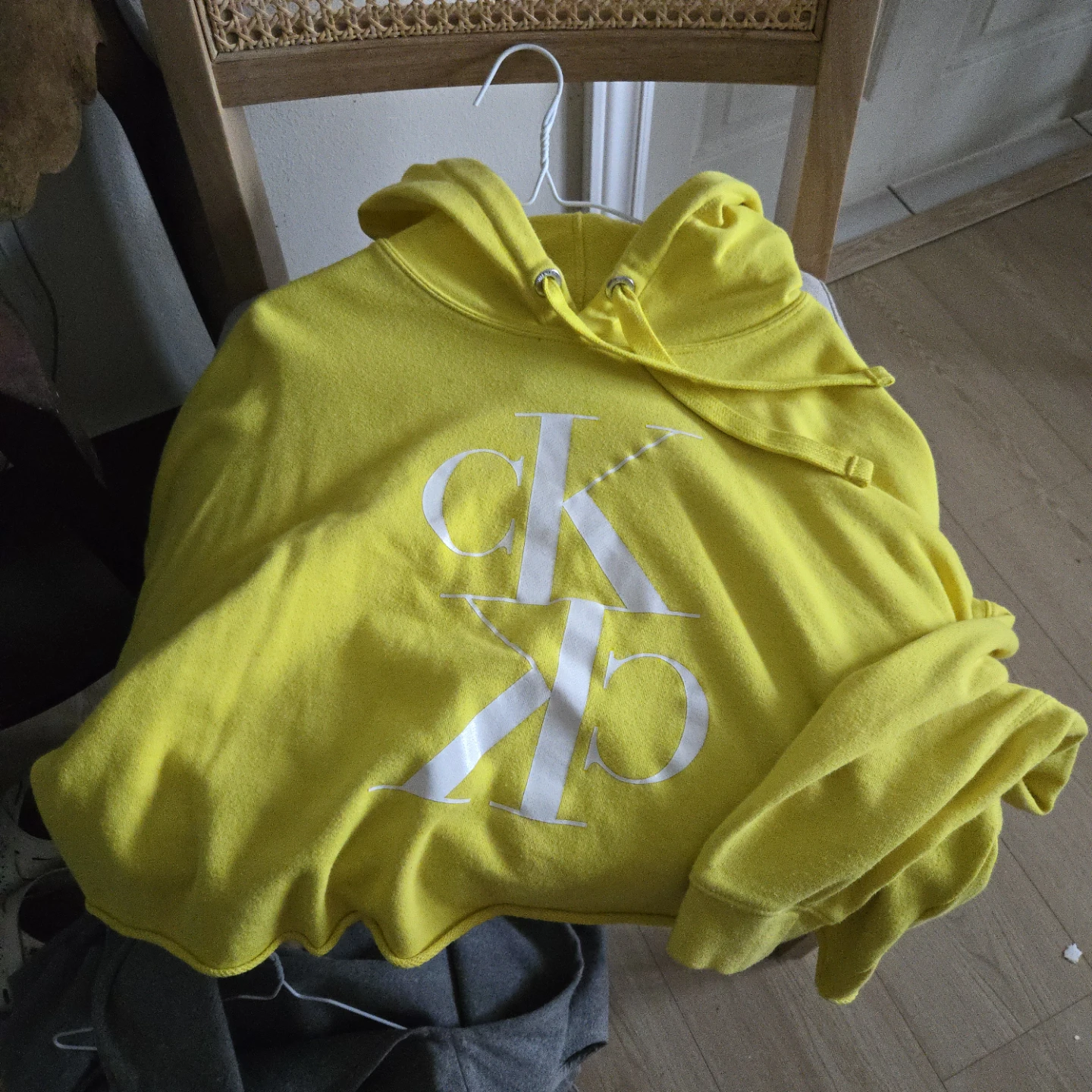 Calvin Klein Jeans Yellow Hoodie Size M