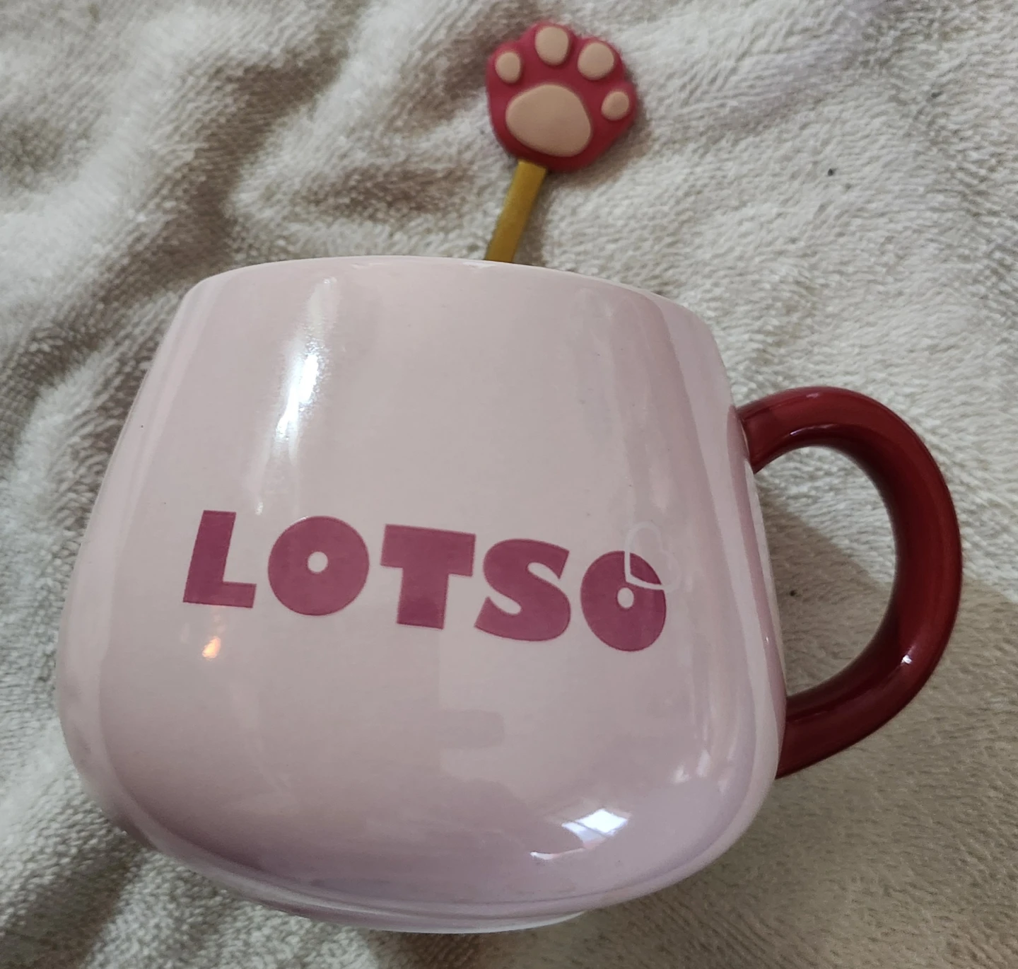 Disney Pixar Lotso Strawberry Bear Mug with Spoon