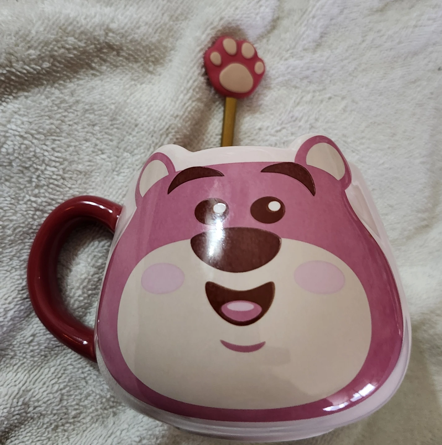 Disney Pixar Lotso Strawberry Bear Mug with Spoon - photo 2