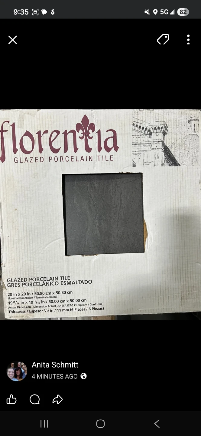 Florentia Glazed Porcelain Tile - 20x20