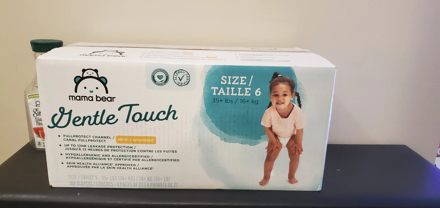 Mama Bear Gentle Touch Diapers - Size 6 (35+ lbs)