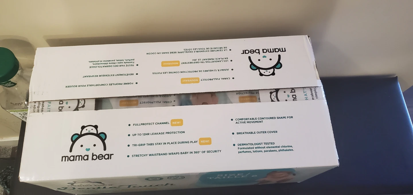 Mama Bear Gentle Touch Diapers - Size 6 (35+ lbs) - photo 2