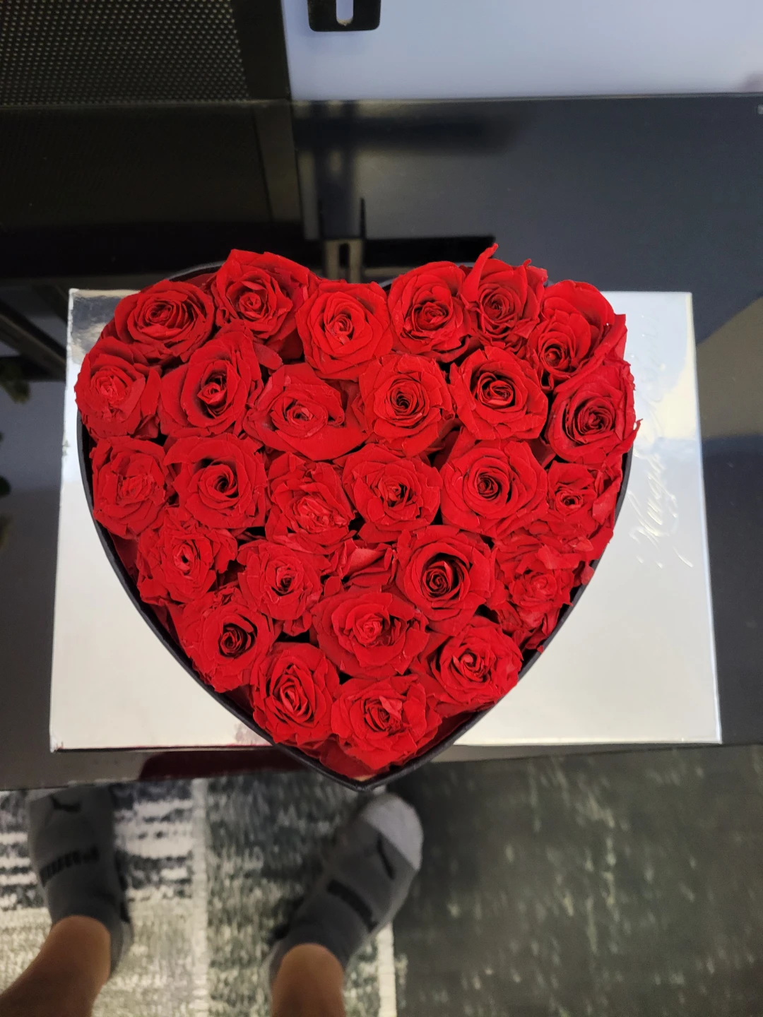 Heart Shaped Preserved Roses