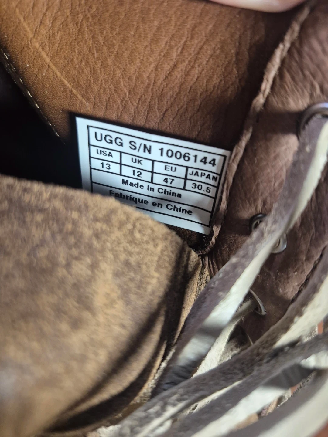 UGG Boots - Brown Leather - Men's Size 13 - photo 5