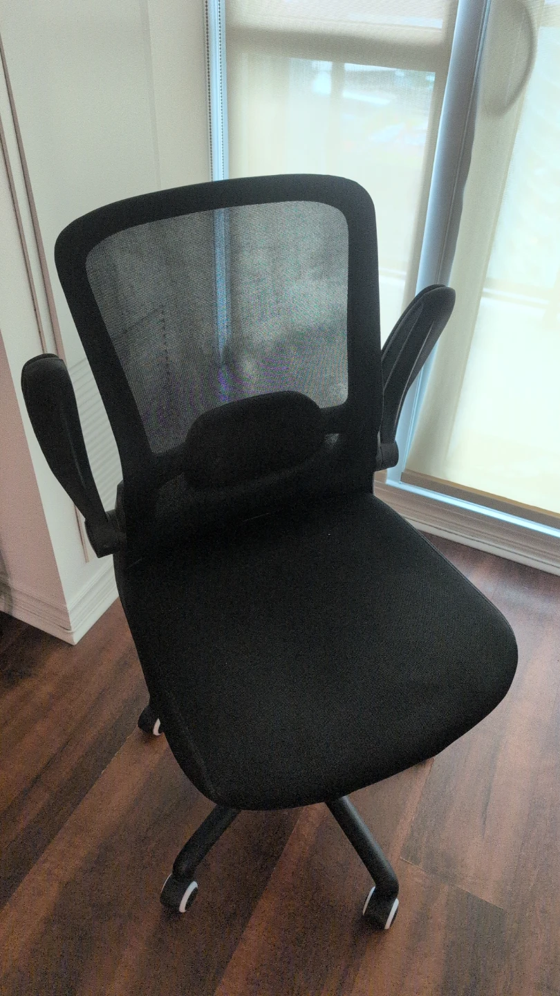 Black Mesh Office Chair with Lumbar Support - photo 3