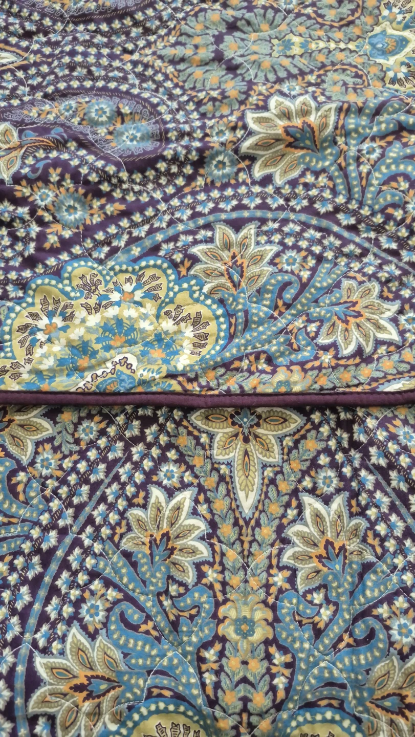 Purple Paisley Quilted Pillow Sham & Cover Set - photo 2