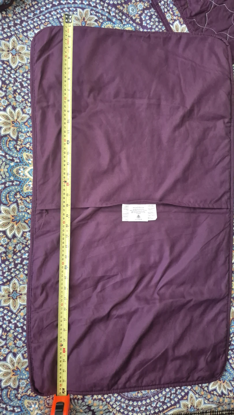 Purple Paisley Quilted Pillow Sham & Cover Set - photo 5