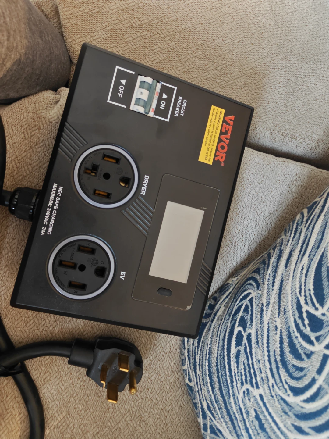Splitter for dryer and EV charger.