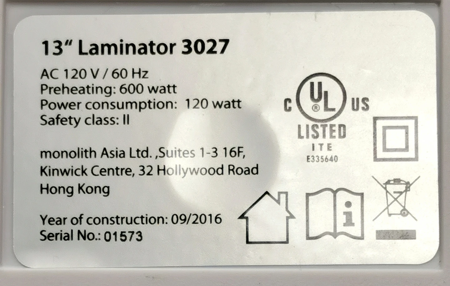 13" Laminator 3027 - photo 2
