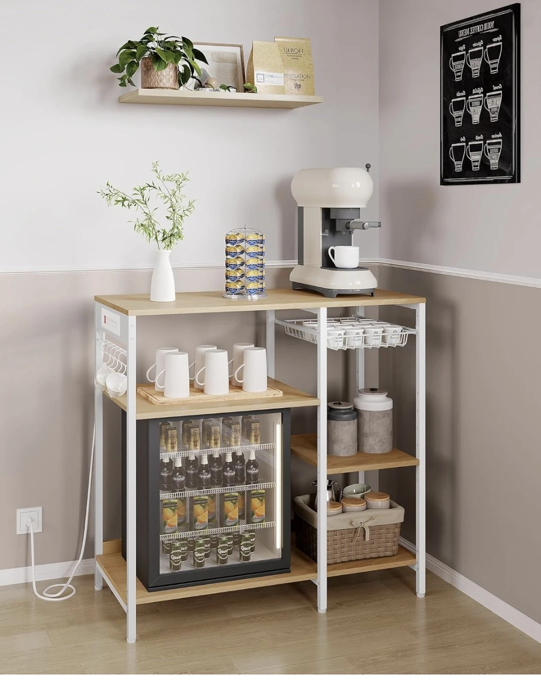 Kitchen Storage Rack with Adjustable Shelves - photo 2