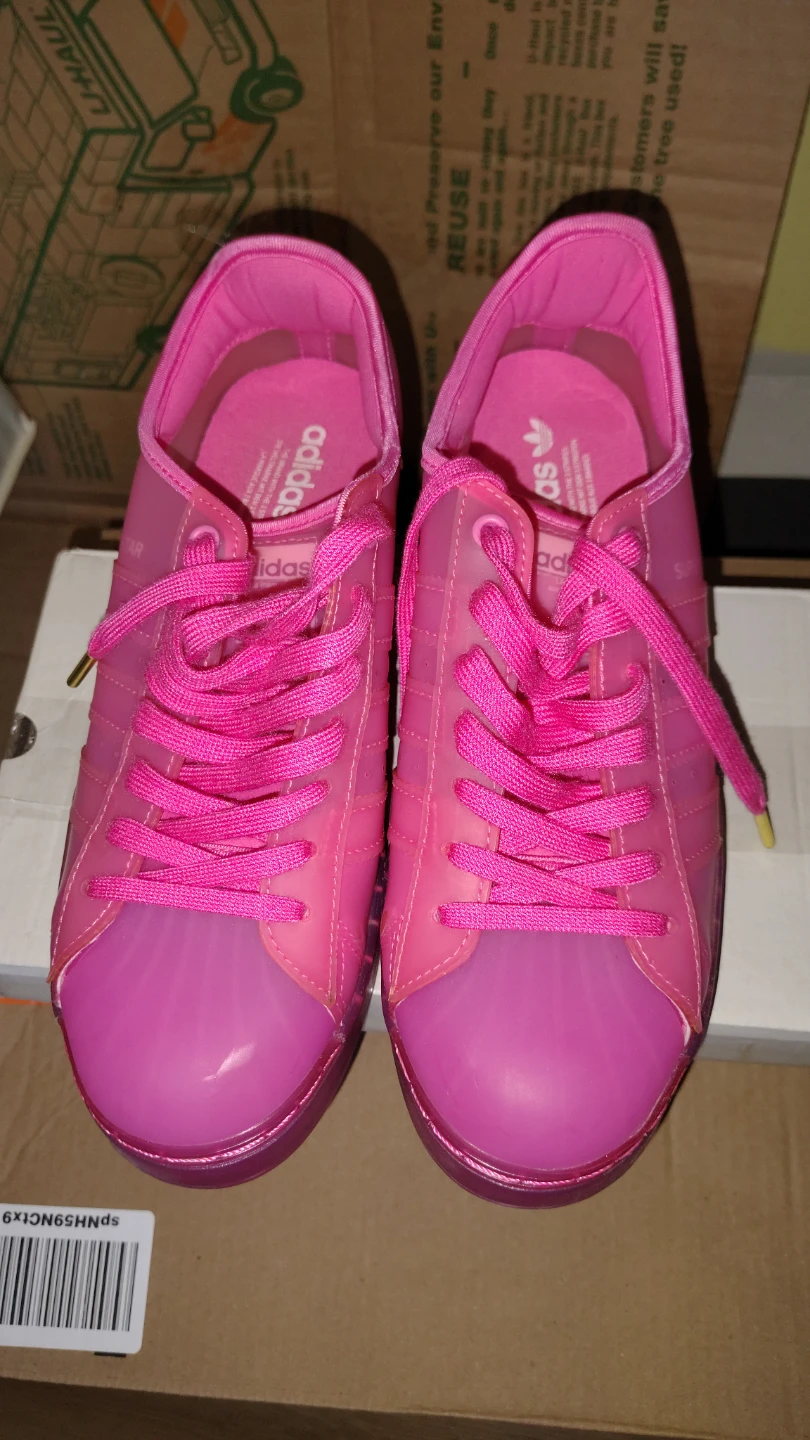 Adidas Superstar Pink Transparent Sneakers