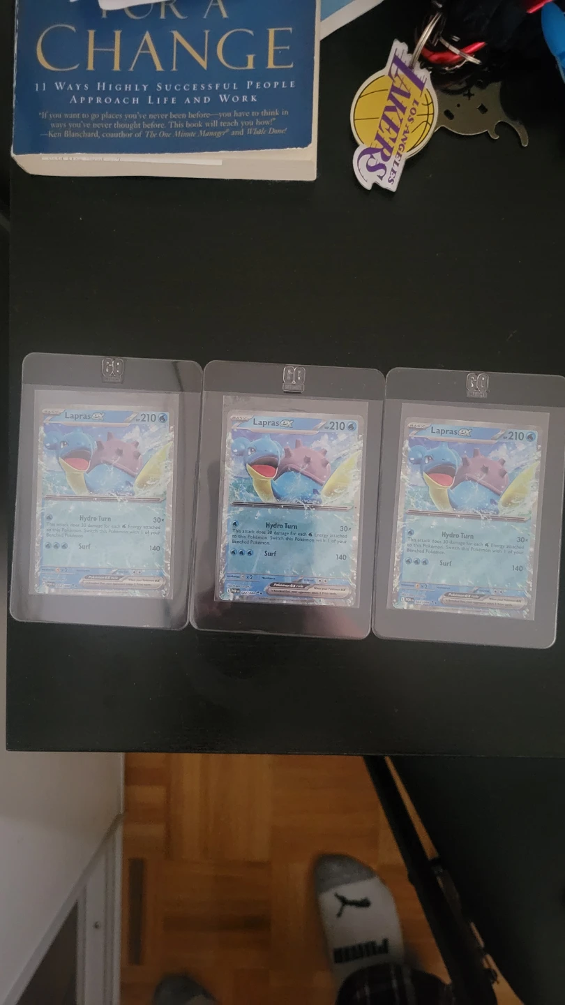 3x Lapras EX Pokemon Cards