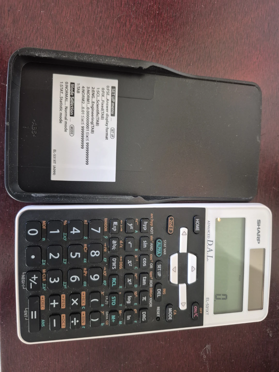 Sharp EL-531XT Advanced D.A.L. Scientific Calculator
