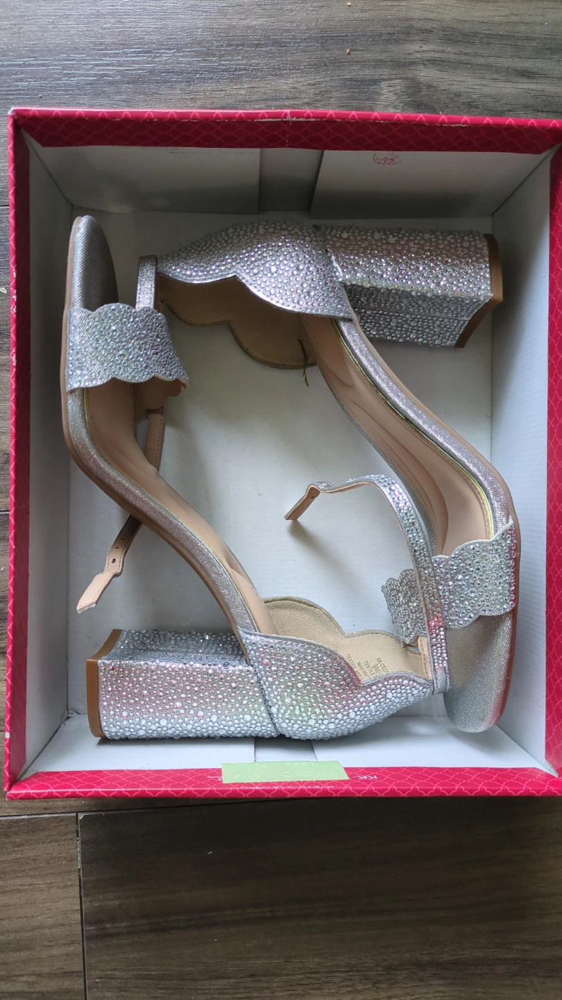 Kelly & Katie Silver Embellished Heels with Box - photo 3