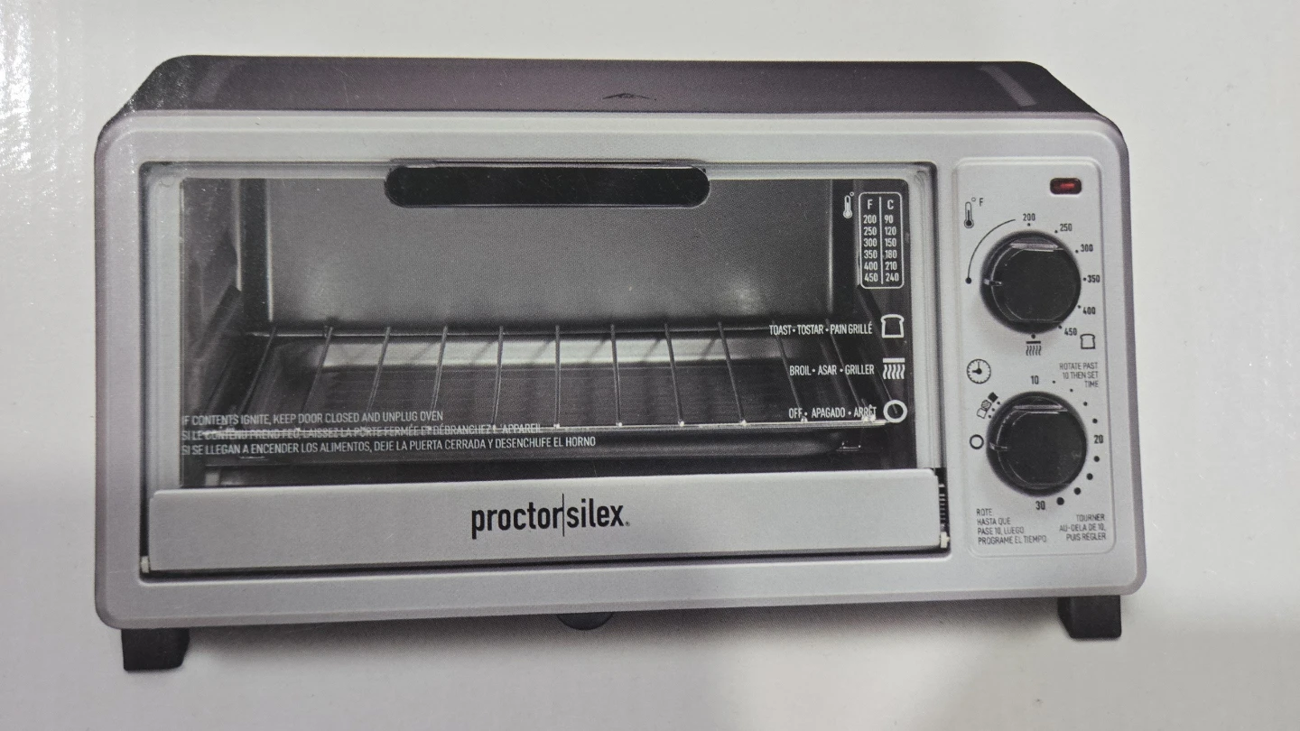 Proctor Silex 4-slice Toaster Oven - Perfect for 1-2 People