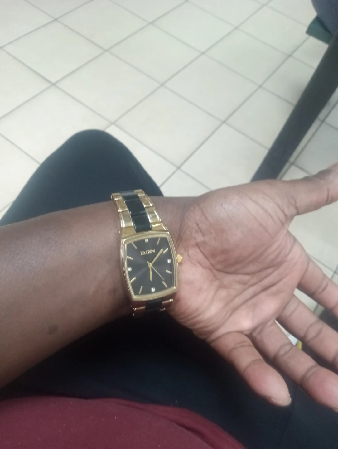 Elgin Women's Watch - Black and Gold