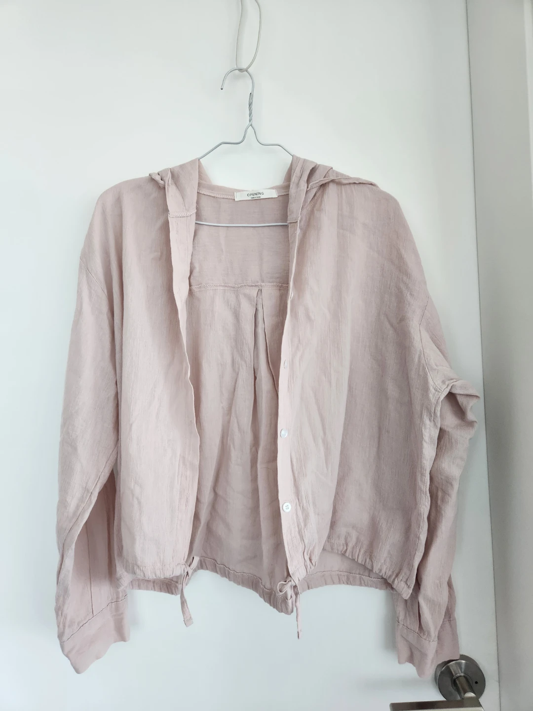 Quensons Lightweight Hooded Shirt Jacket
