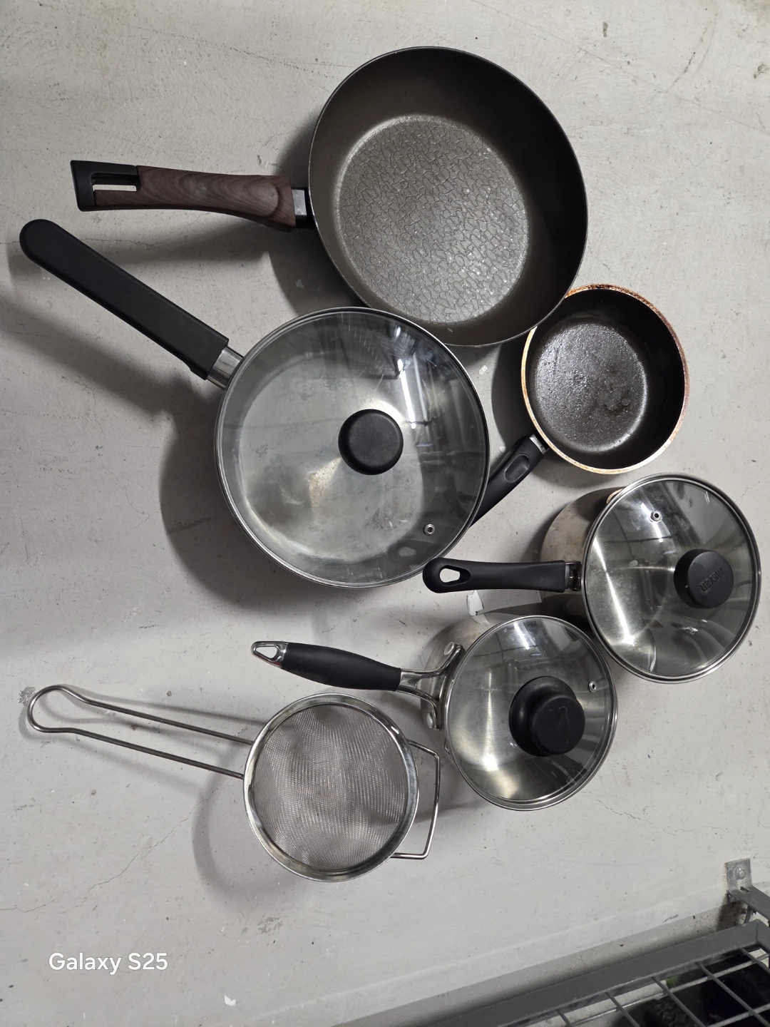 Assorted Pots, Pans, and Strainer - photo 2