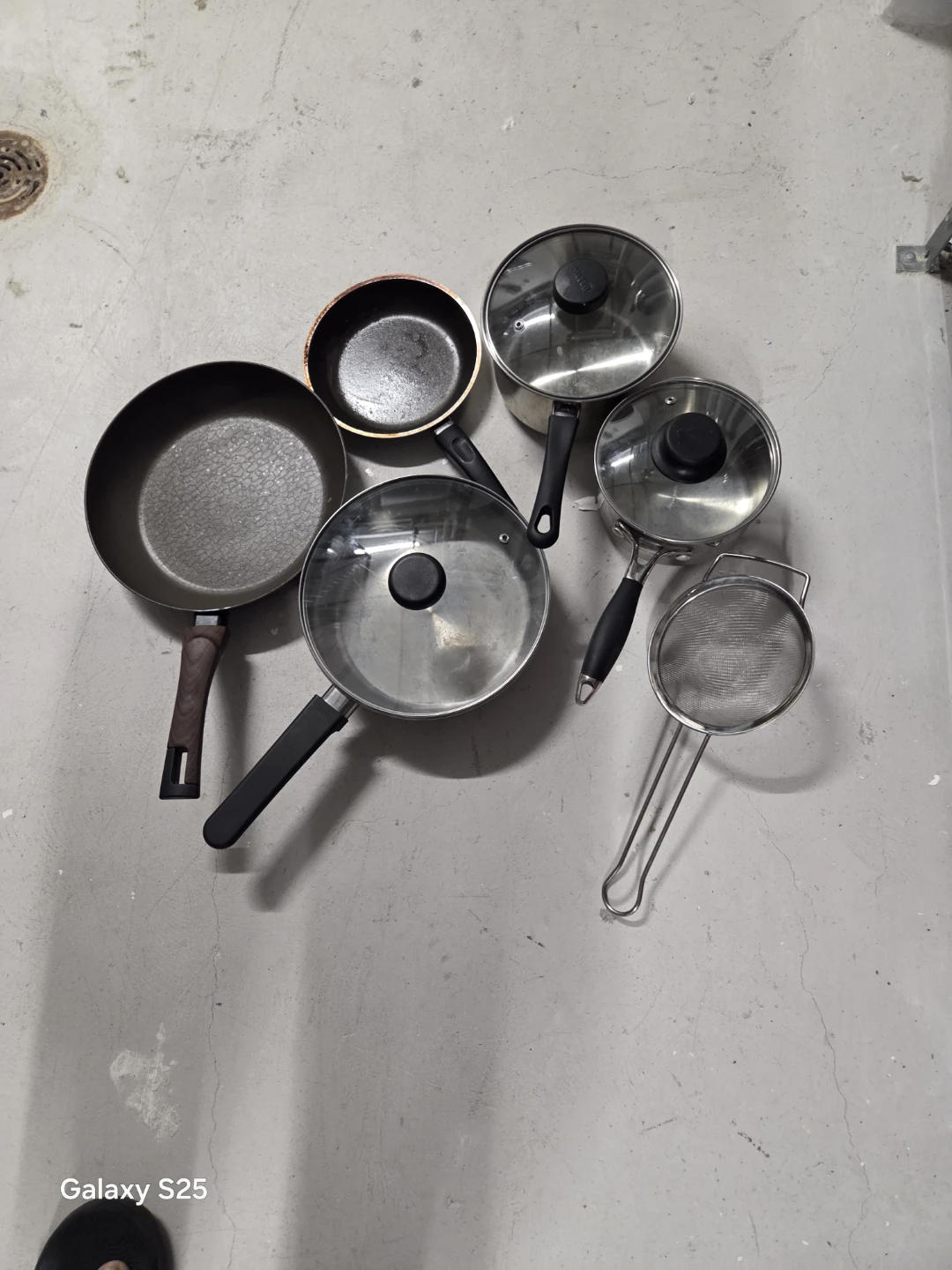 Assorted Pots, Pans, and Strainer - photo 4