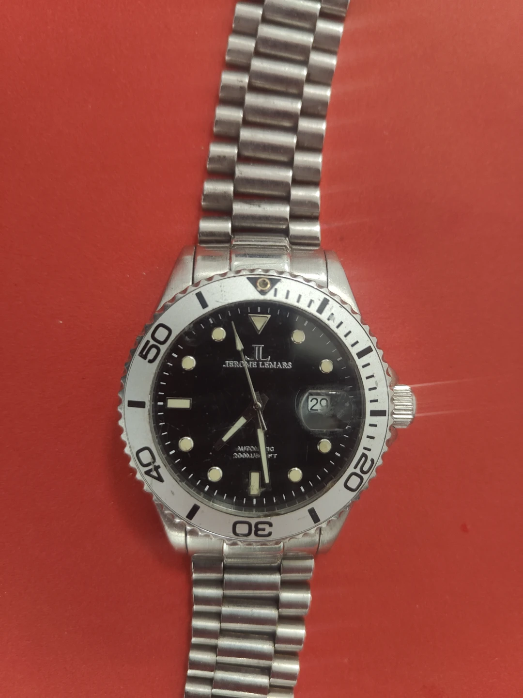 Jerome Lemars Automatic Stainless Steel Dive Watch - photo 4