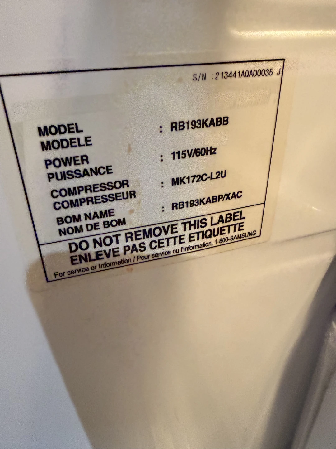 Samsung RB193KABB Refrigerator - photo 3