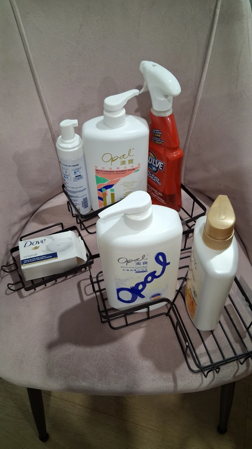 3 Piece Adhesive Mount Corner Shelf Shower Caddy Set