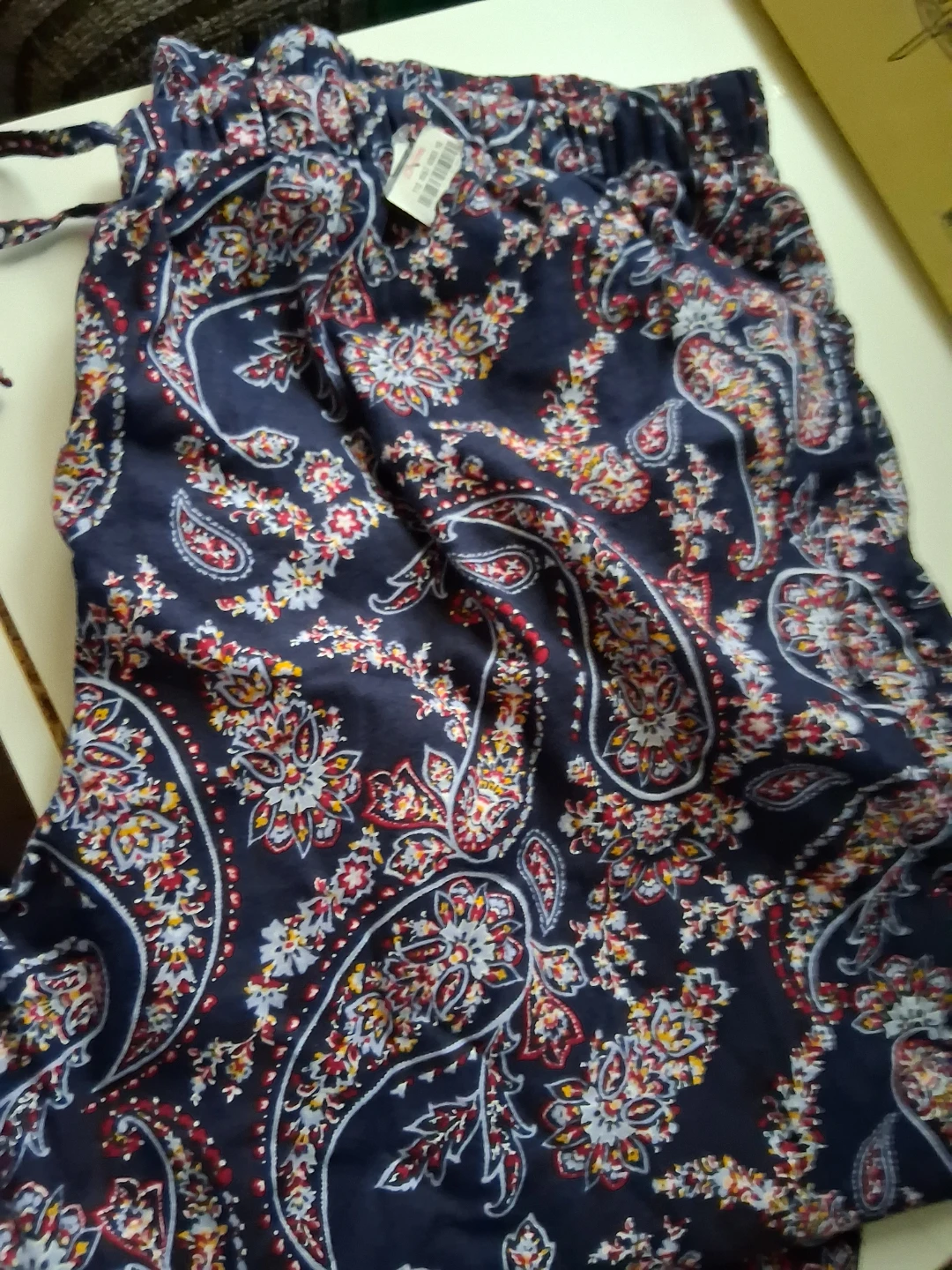 Liz Claiborne Pajama Pants 3X Navy Paisley - photo 2