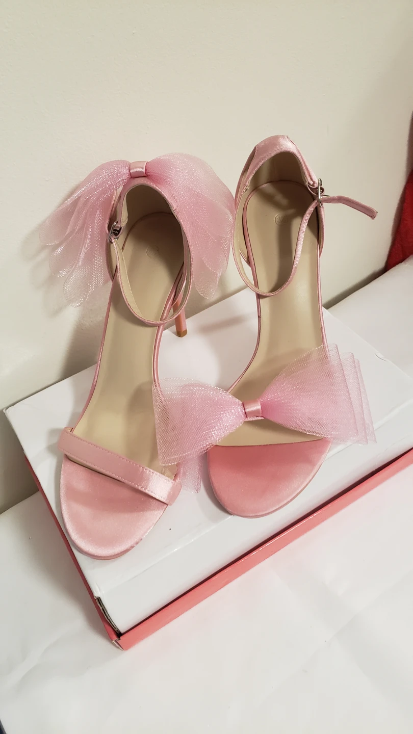 Brand new Blissful Step Women's Open Toe Ankle Strap Bow Tie