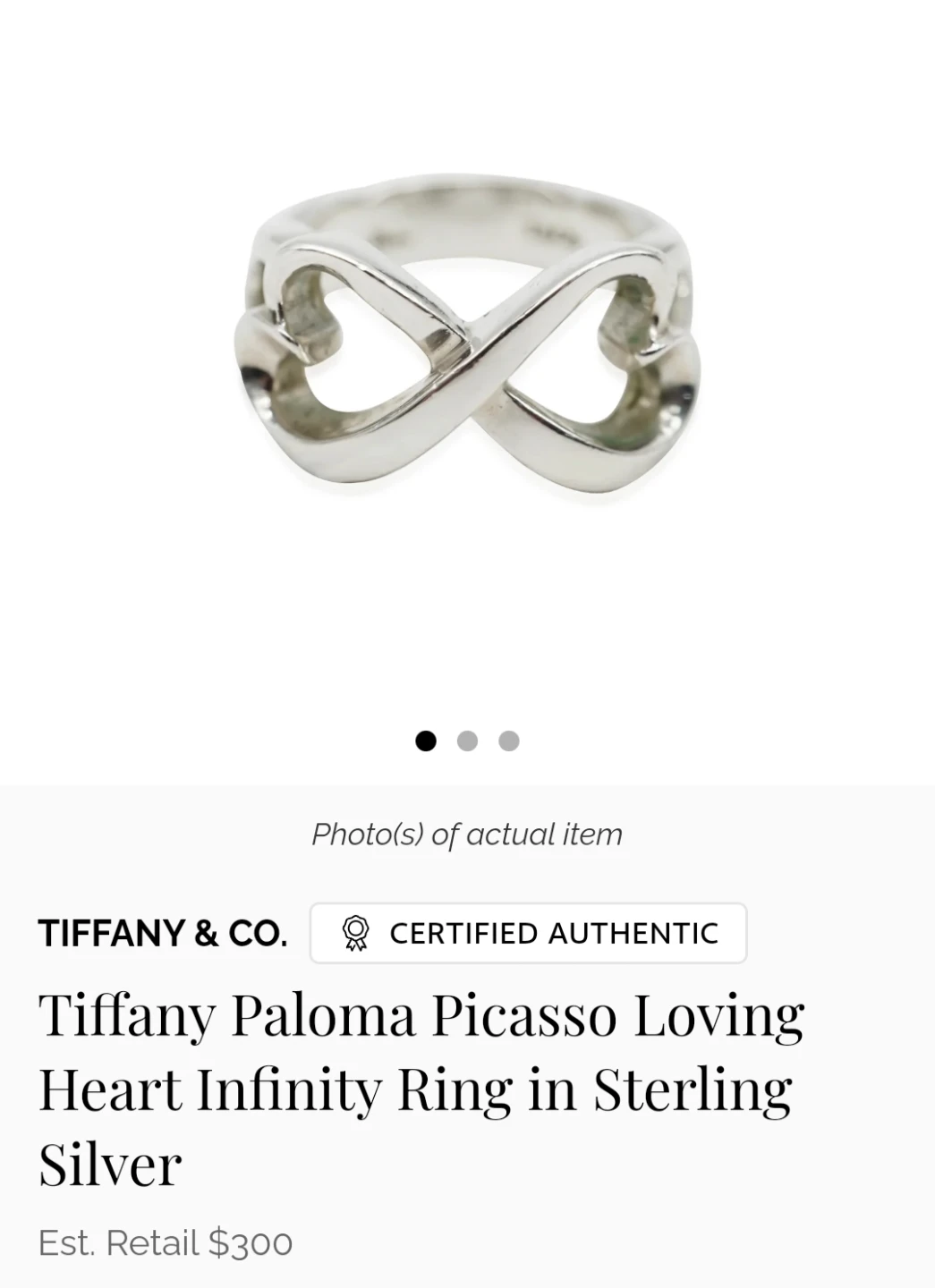 Tiffany & Co. Paloma Picasso ring