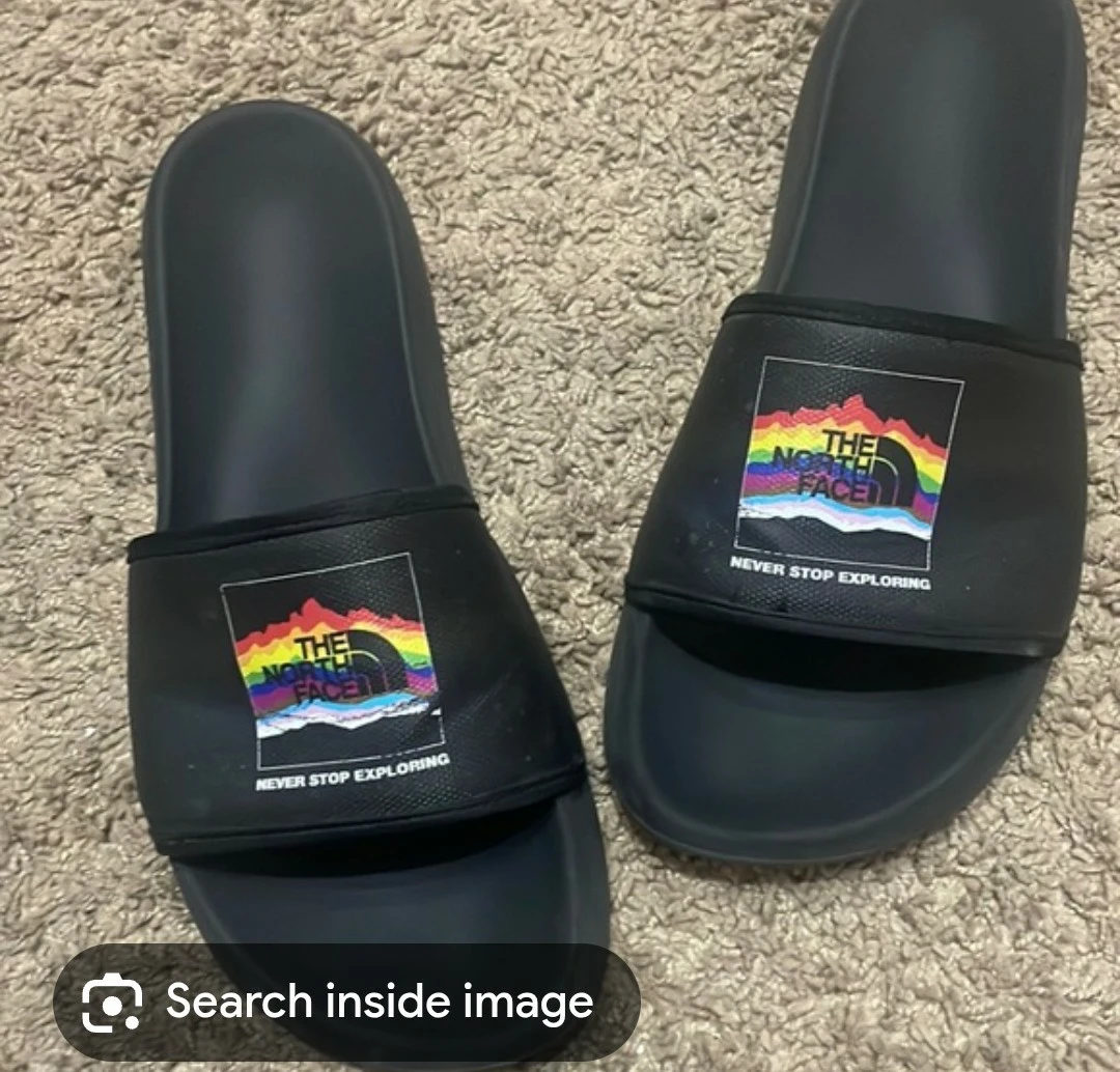 The North Face Slides - Black Rainbow Logo - photo 3