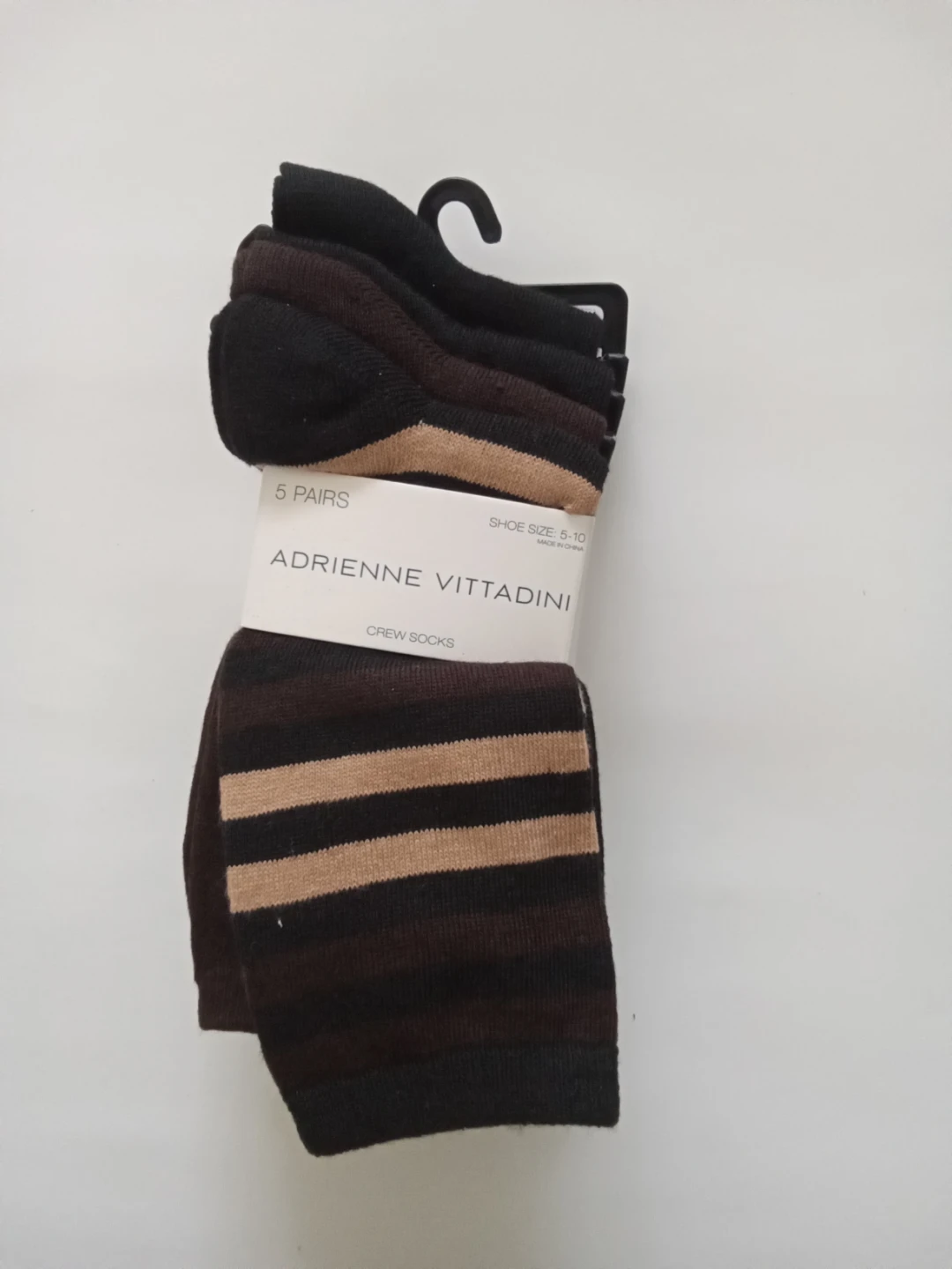 Adrienne Vittadini 5 Pairs Crew Socks